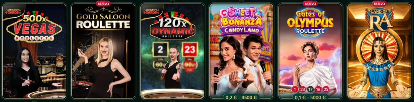 Casino en vivo Cashed casino